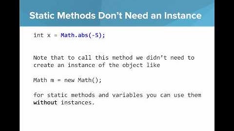 Class Methods and Class Variables