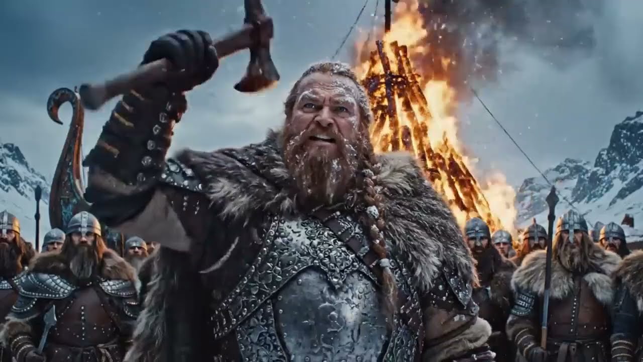 Vikings vs Giant: Ancient Norse Rituals & Berserker Rites AI Documentary 