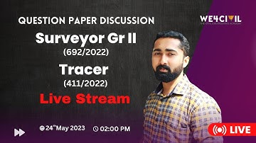 Question paper Live Discussion | Surveyor Gr II  |  Tracer