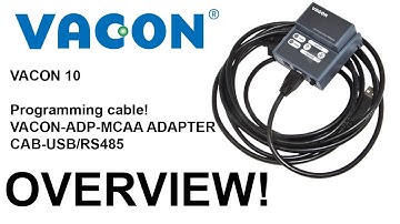 VACON 10 Programming / comunication adapter overview VACON-ADP-MCAA + CAB-USB/RS485 (Adapter+Cable)
