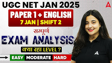 UGC NET Paper 2 Exam Analysis 2025 | UGC NET English Paper Analysis ( Jan 07,Shift 2 )