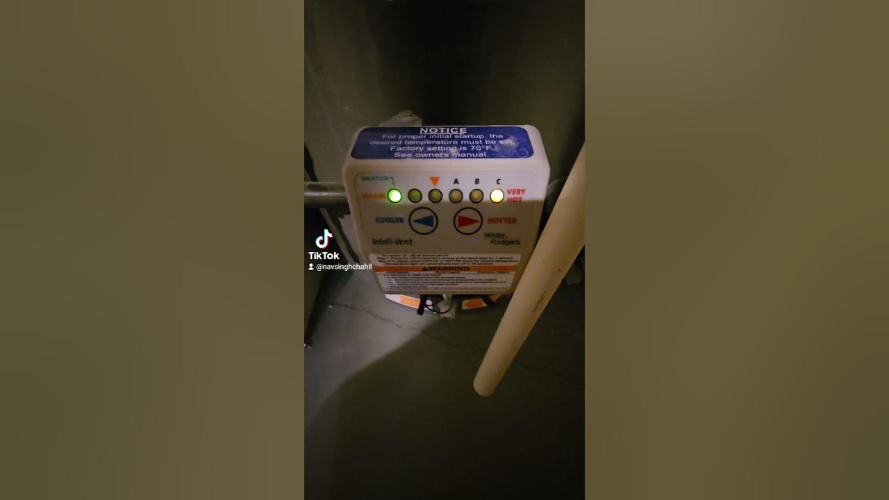 Water Heater Reset Flammable Vapor Sensor YouTube