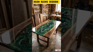 Emerald Geode Resin Table