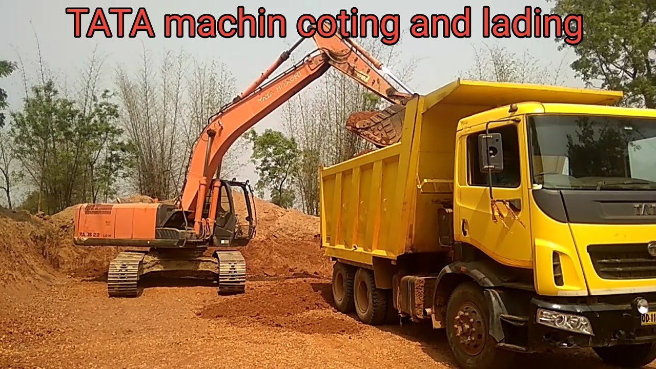 Coting Rabing Machin TATA HITACHI MACHIN//coting and lading video 2022 - YouTube