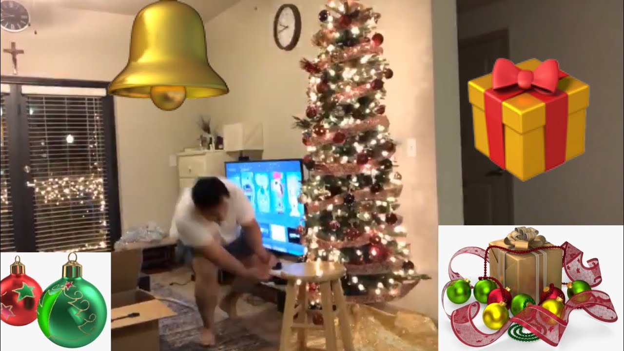 DECORATING OUR NEW CHRISTMAS TREE BAKIT NASA AIRPORT KAME DYSON V10