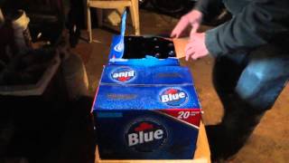 Bud Light box vs. Labatt Blue box