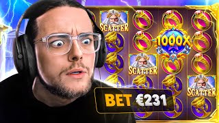 J'AI SPIN A 231€ SUR GATES OF OLYMPUS ET J'AI EU LE BONUS...
