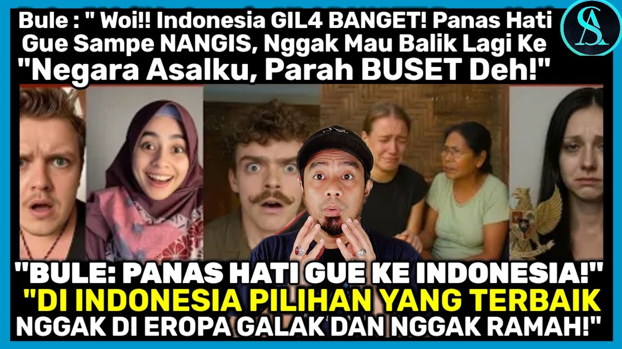 Bule :" Buset! Woi, Nih Negara Apa! Indonesia Bikin Aku Nangis, Nggak Mau Balik Ke Negaraku!"