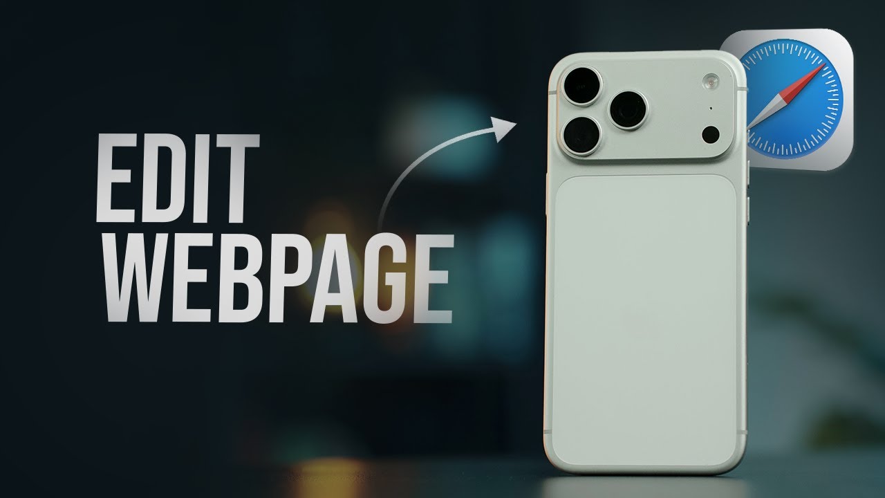 How to Edit Webpage on iPhone (tutorial) - YouTube