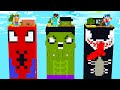 TORRE DE SPIDERMAN vs TORRE DE HULK vs TORRE DE VENOM 😱 Invictor Minecraft