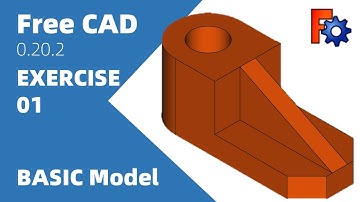 FreeCAD Tutorial:Basic model exercise 01