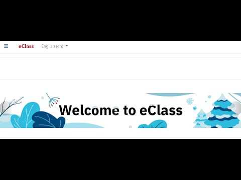 How to Access and Use eClass