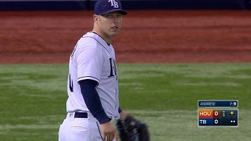 HOU@TB: Dickerson throws out Springer at the plate