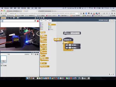 ScratchX : WF8266R Blocks - GPIO