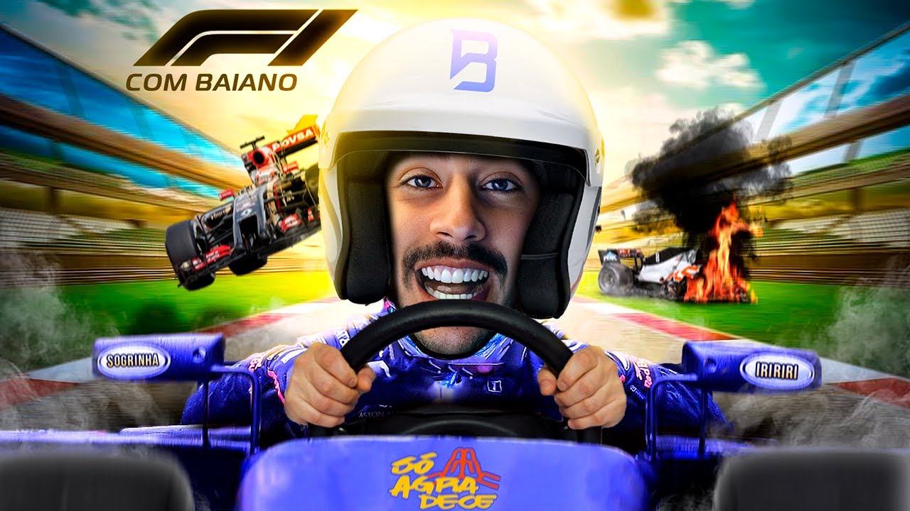 BAIANO PASSA POR CIMA DOS PRO PLAYERS DA VIDA REAL NO F1