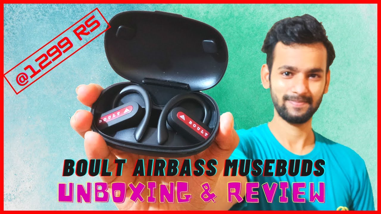 BEST BLUETOOTH | TWS | EARBUDS UNDER 1500 Rs | BOULT AUDIO AIRBASS MUSEBUDS | UNBOXING AND REVIEW