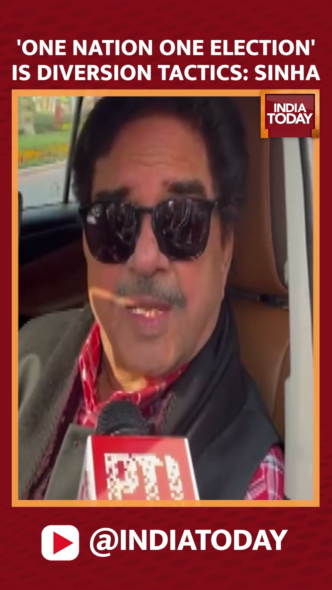 Shatrughan Sinha Slams 'One Nation One Election,' Calls It A Political Diversion | India Today