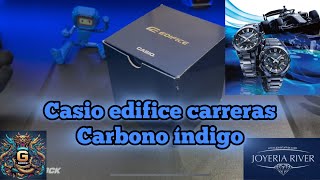 Nuevo Casio edifice carbono azul índigo ecb-2000cb
