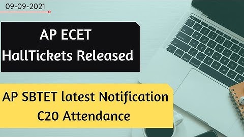 AP ECET HallTickets & SBTET New Notification
