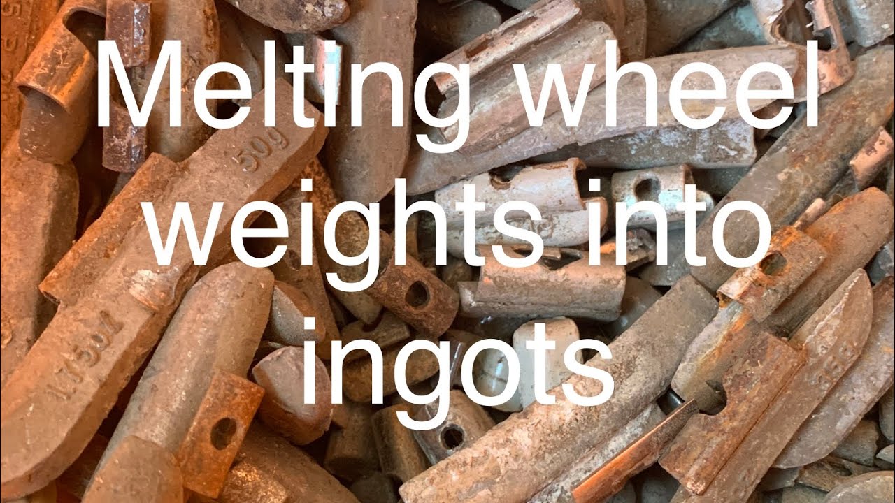 Melting wheel weights into ingots YouTube