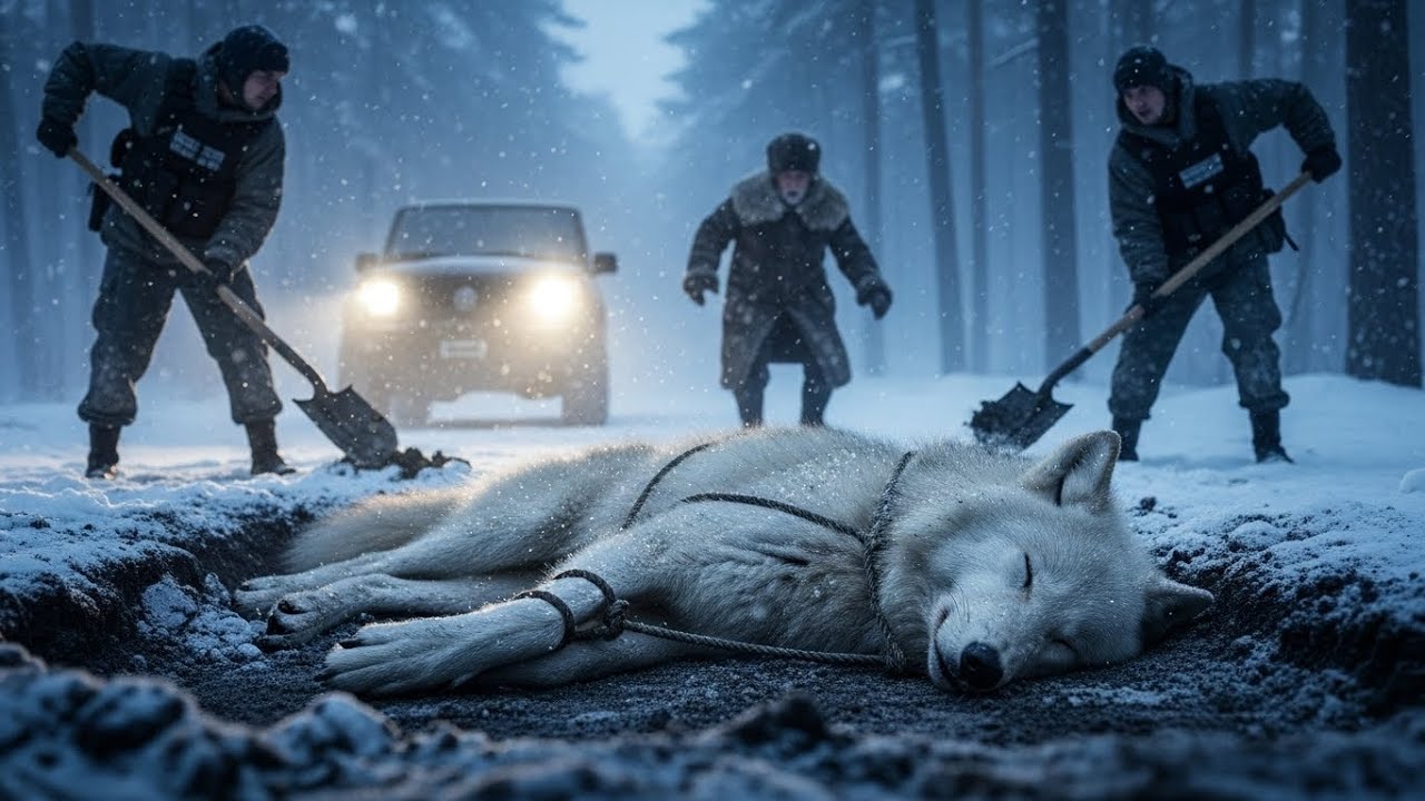 Enterrée vivante dans la forêt, cette louve blanche a été sauvée par un vieux chasseur