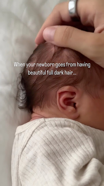 I know her hair will grow back but still sad to see it go🥲 #badhairday #newborn #newbornhair