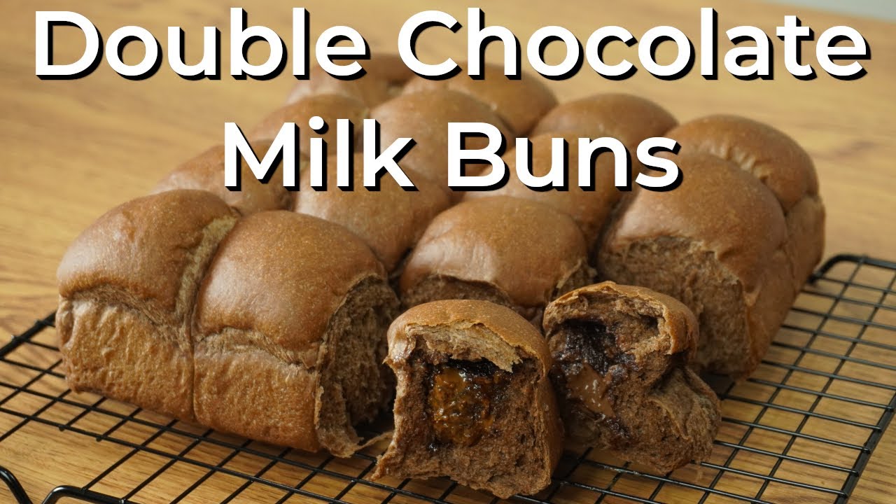 Soft & Fluffy Double Chocolate Milk Buns NO EGG Best Chocolate Bread Recipe YouTube