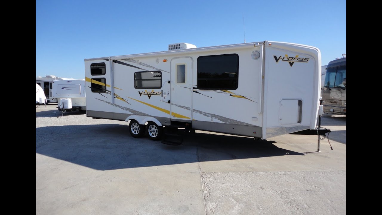One Very COOL Half Ton Towable Toy Hauler! 2009 VCross 28VFLX YouTube