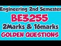 BE3255|Important questions|Basic civil and mechanical engineering|Important question|Engineeringking