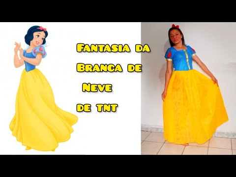 COMO FAZER FANTASIA DA BRANCA DE NEVE
