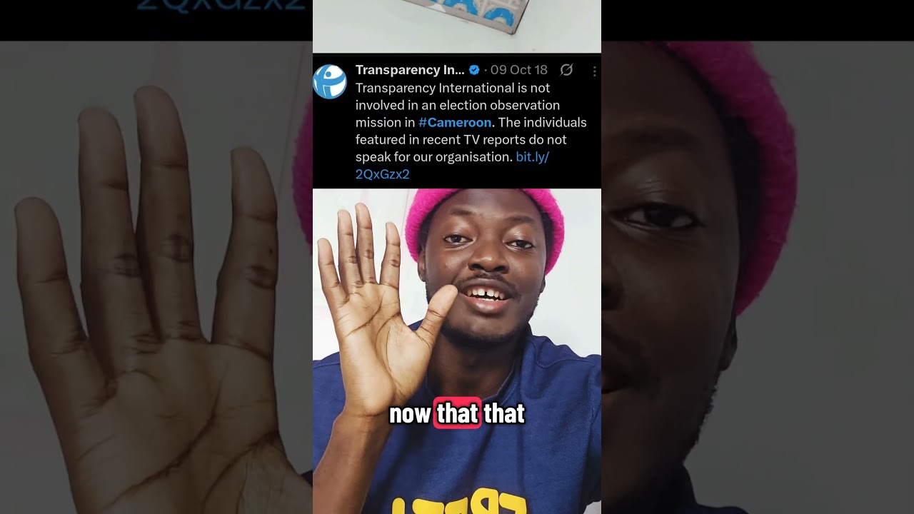 Transparency International on 2018 Cameroon Presidential Election