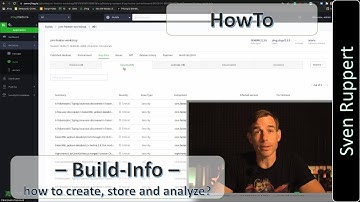 How do I create a Build Info, or Build Metadata - 202109 - English - 4k