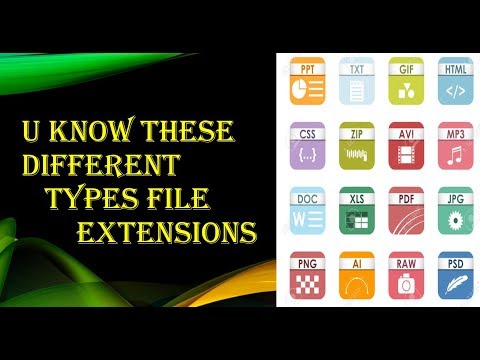 Different file extentions || file extensions full form.