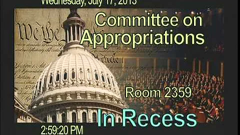 Full Committee Markup: FY 2014 CJS Bill & Financial Services Bill (EventID=101144)