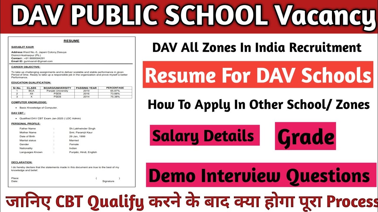DAV Staff Recruitment How To Apply In Other School Zones With Salary dav-staff-recruitment-how-to-apply-in-other-school-zones-with-salary