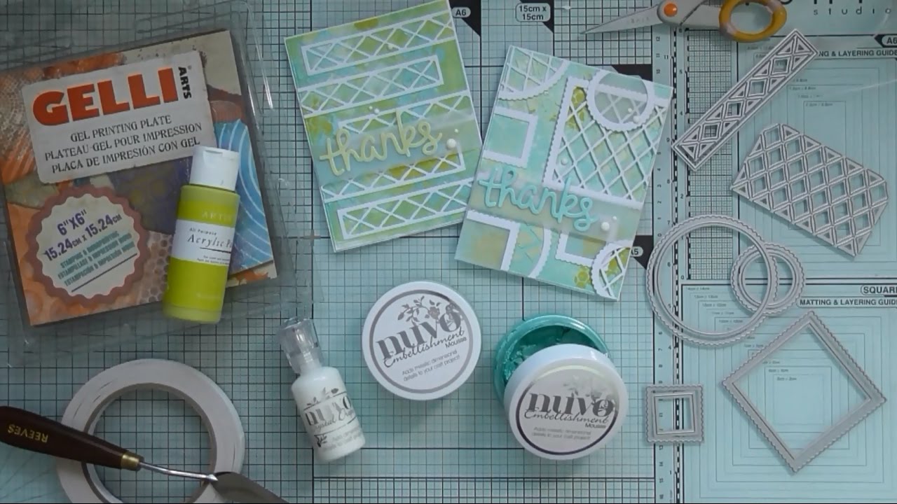 Nuvo Mousse on the Gelli Plate :D