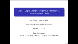 (English) Digital Logic Design (Chapter 4 - part 1): Directed Graphs, Topological Ordering
