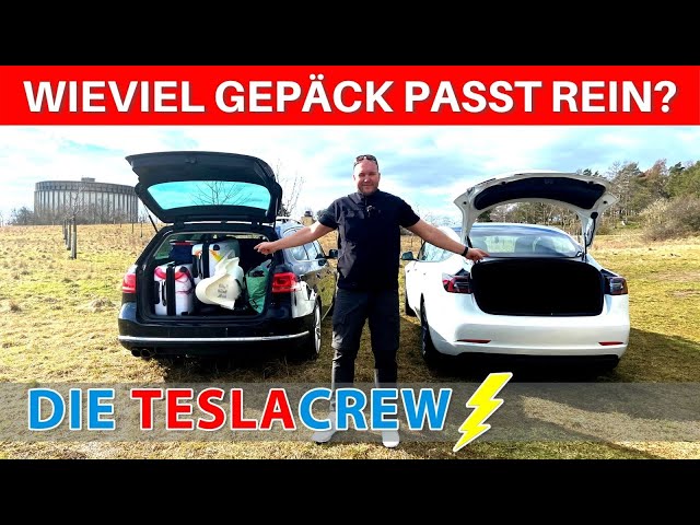 Wieviel Gepäck passt in ein Tesla Model 3? 