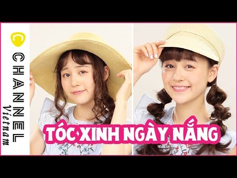 Video Kiểu tóc đáng yêu kết hợp với nón hè ♡ - youtube