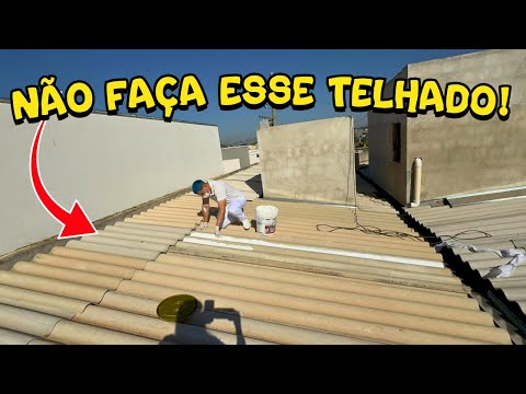 O PIOR TIPO DE TELHADO QUE EXISTE COMO CONSERTAR TELHA TELHADO COM INFILTRAÇÃO