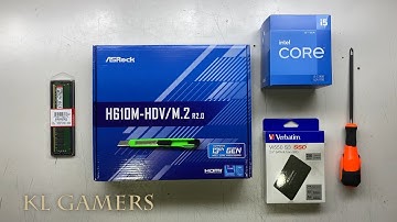 intel Core i5 12400 ASRock H610M-HDV M.2 R2.0 Verbatim Vi550 S3 SSD PC Build