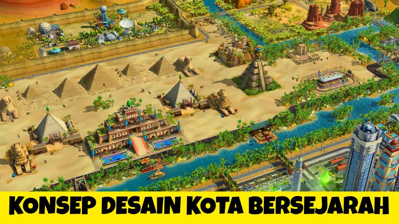 BANYAK BANGUNAN BERSEJARAH DISINI!! REVIEW KOTA BARCODE ISLAND NGARAI KAKTUS | SIMCITY BUILDIT