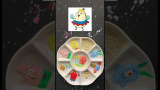 🧽✨ SpongeBob & Friends Color Mix! Bringing Bikini Bottom to Life!#asmr #foryou #shorts