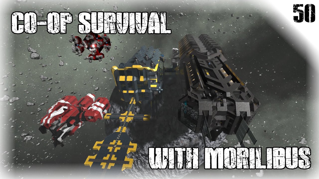 Space Engineers co op survival - 50 - Satellites, AFK mining and stuff ...