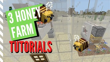3 EASY HONEY FARM Builds For Minecraft 1.16+ Bedrock Edition (Tutorial)