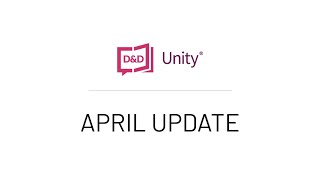 April Unity Update