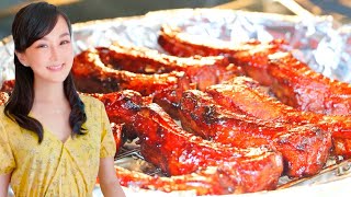The BEST Chinese BBQ Pork Ribs Ever (Char Siu Pork Ribs Recipe) by CiCi Li
