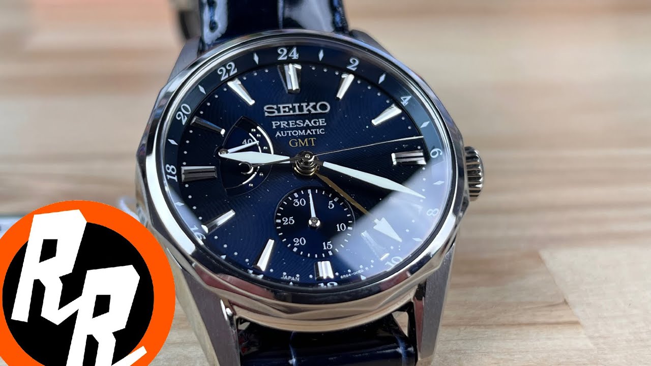 Seiko SARF013 Presage GMT Blue Night (Exquisite Timepieces) - YouTube