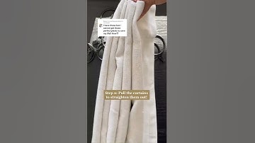 How To Pleat And Ring Curtains #shorts