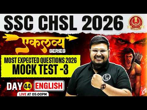SSC CHSL English Classes 2026 | English Expected Questions- 03 | SSC CHSL English 2026 by Bhragu Sir
